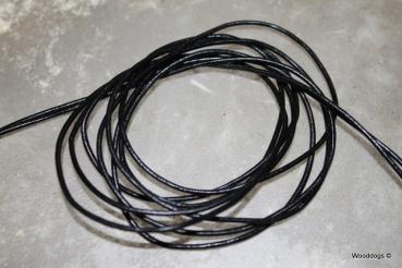 Ziegenlederriemen Schwarz