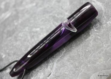 Hundepfeife aus Acryl lila