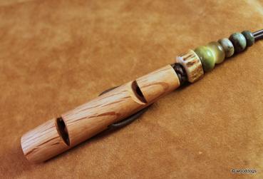 Steineiche Doppelpfeife verdreht Nr. 2 mit Pfeifenband