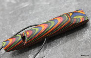 Buntholz Doppelpfeife verdreht Nr. 1B