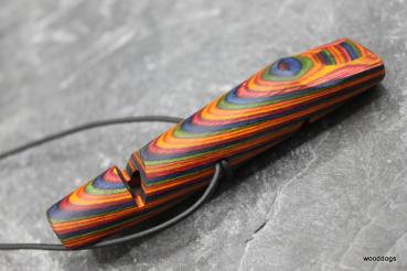 Buntholz Doppelpfeife verdreht Nr. 4