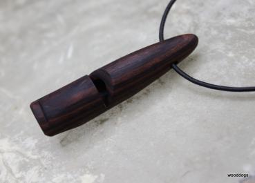 Hundepfeife Veilchenholz mini Nr. 2 mit Beissrille